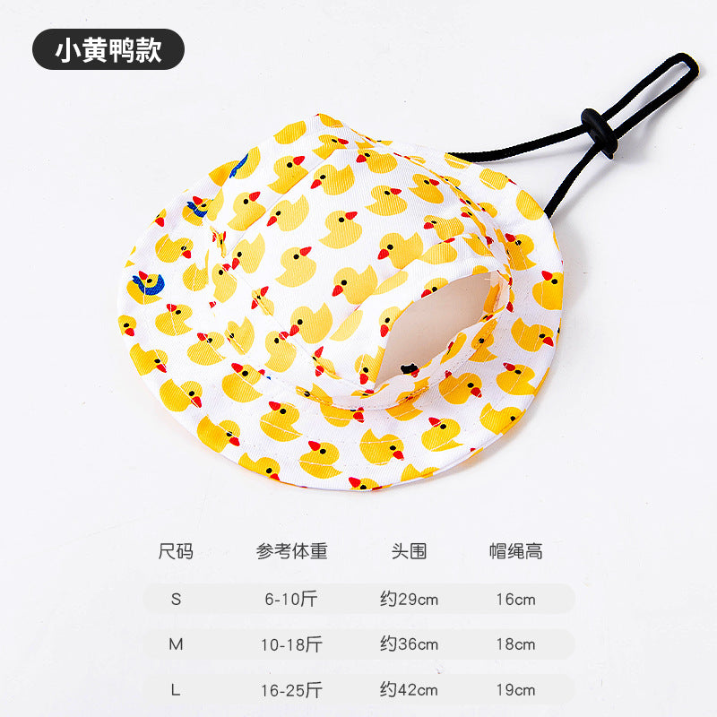 Cute Pet Bucket Hat for Cats & Small Dogs
