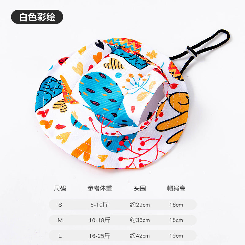 Cute Pet Bucket Hat for Cats & Small Dogs